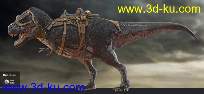 Tyrannosaurus Rex 3 Saddles and Poses模型的图片2