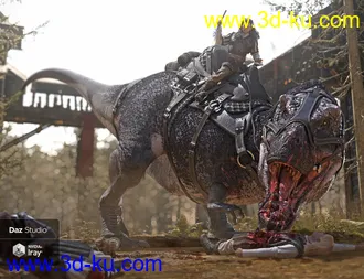 3D打印模型Tyrannosaurus Rex 3 Saddles and Poses的图片