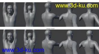 3D打印模型Ultimate Natural Bend Morphs for Genesis 8 Male的图片