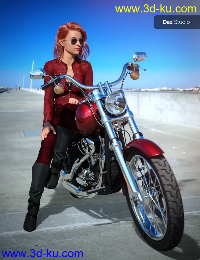 UltraHD IRAY HDRI With DOF - Concrete Boardwalk模型的图片2