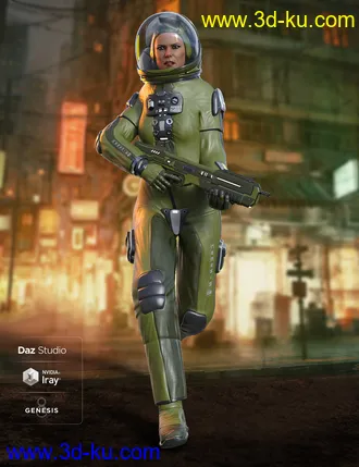 3D打印模型Universe Explorer for Genesis 8 Female(s)的图片