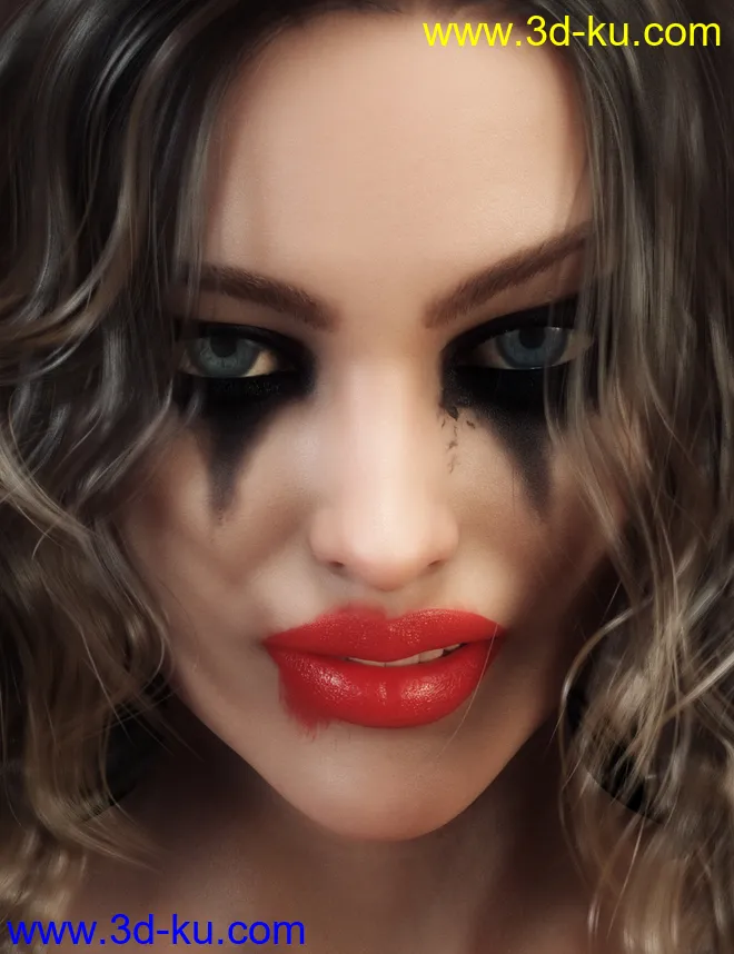 Untidy Make-up for Genesis 8 Female模型的图片1