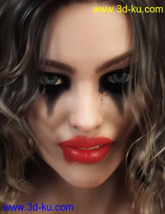 3D打印模型Untidy Make-up for Genesis 8 Female的图片