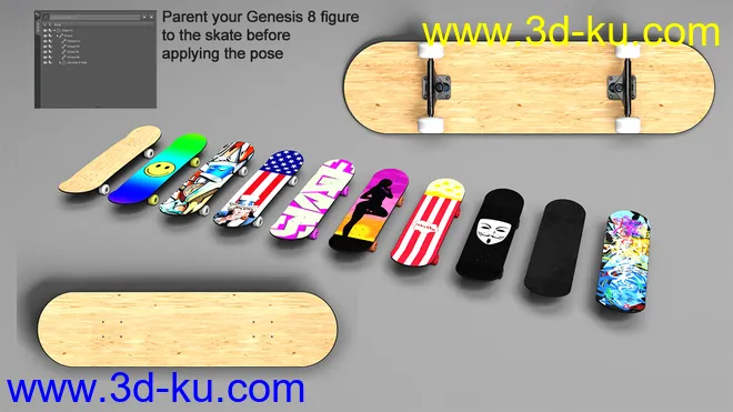 Urban Skateboard模型的图片8