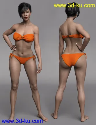 3D打印模型Valentina HD for Genesis 8 Female的图片