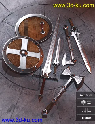 3D打印模型Valhalla Weapons Collection的图片