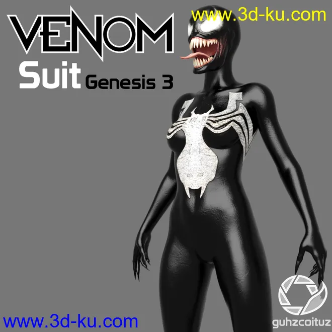 Venom Suit for Genesis 3模型的图片1