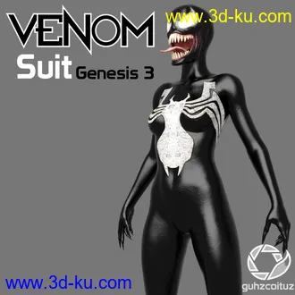 3D打印模型Venom Suit for Genesis 3的图片