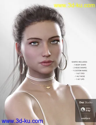 3D打印模型Verena for Genesis 8 Female的图片