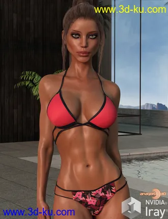 3D打印模型VERSUS - Ozone Bikini for Genesis 3 Female(s)的图片