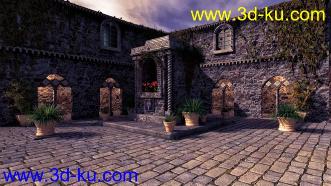 Villa Cimone Courtyard模型的图片2