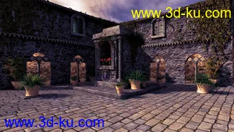 3D打印模型Villa Cimone Courtyard的图片