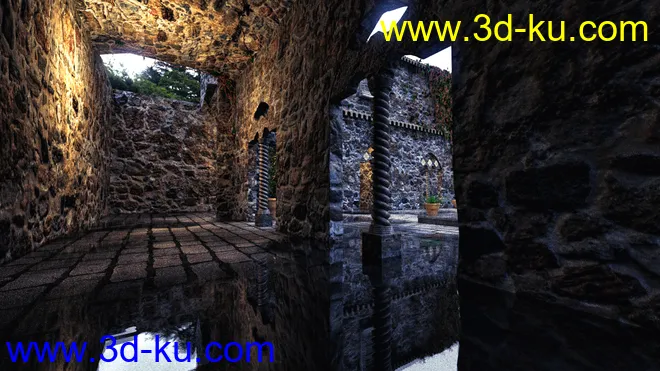 Villa Cimone Courtyard模型的图片5