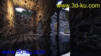 3D打印模型Villa Cimone Courtyard的图片