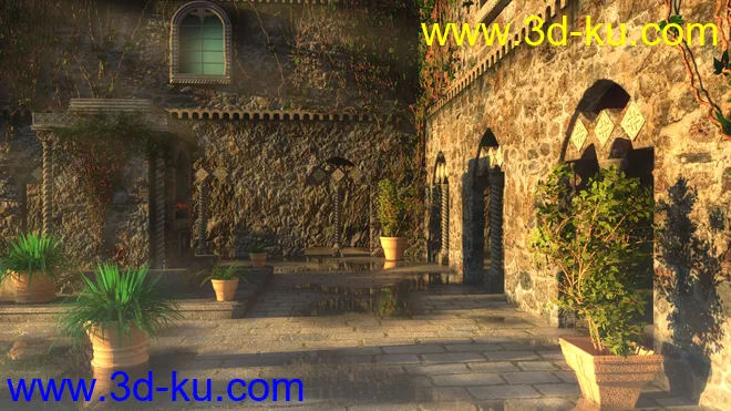 Villa Cimone Courtyard模型的图片7