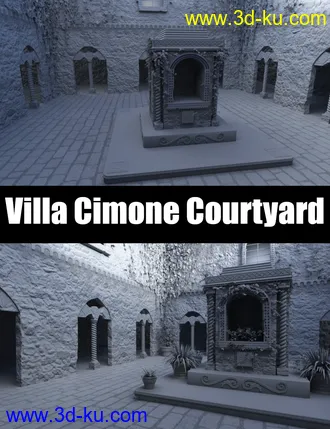 3D打印模型Villa Cimone Courtyard的图片