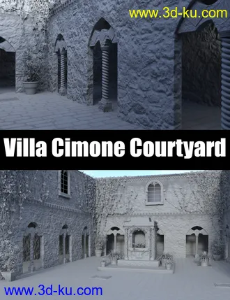 3D打印模型Villa Cimone Courtyard的图片