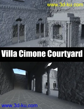 3D打印模型Villa Cimone Courtyard的图片