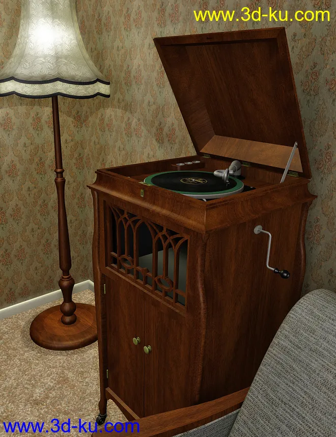 Vintage Lounge Furniture模型的图片3