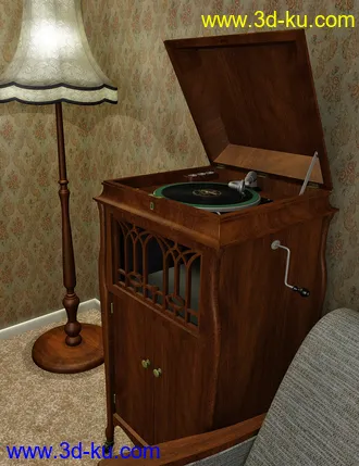 3D打印模型Vintage Lounge Furniture的图片