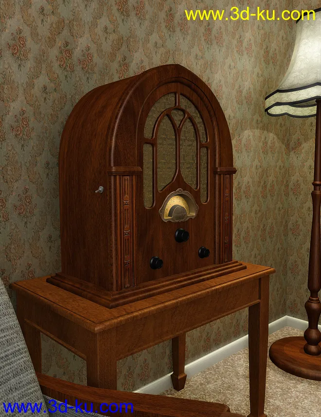 Vintage Lounge Furniture模型的图片4