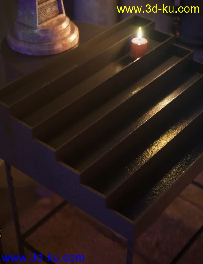 Votive Candles and Stand模型的图片4