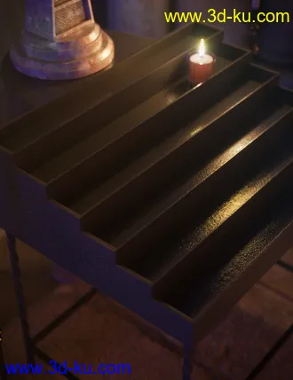 3D打印模型Votive Candles and Stand的图片