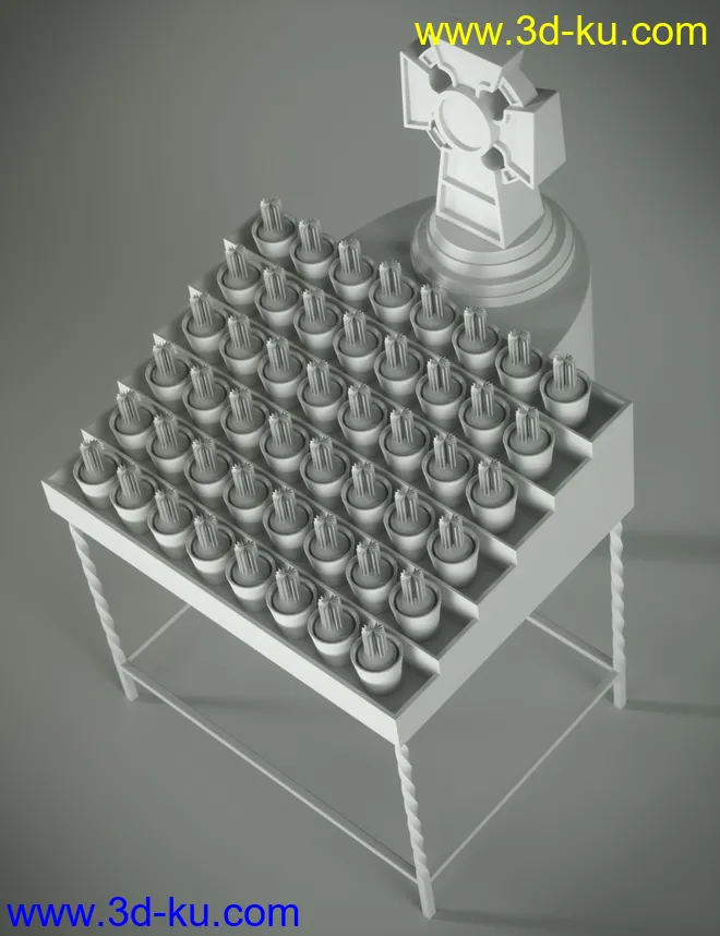 Votive Candles and Stand模型的图片5