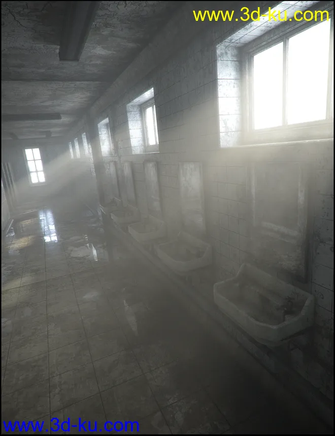 West Park Ablutions Iray Addon模型的图片1