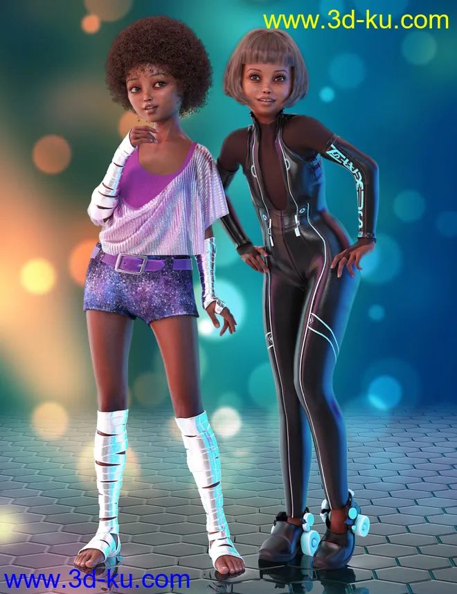 Whimsical Girls for Genesis 8 Female模型的图片3