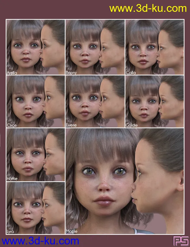 Whimsical Girls for Genesis 8 Female模型的图片8