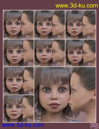 3D打印模型Whimsical Girls for Genesis 8 Female的图片