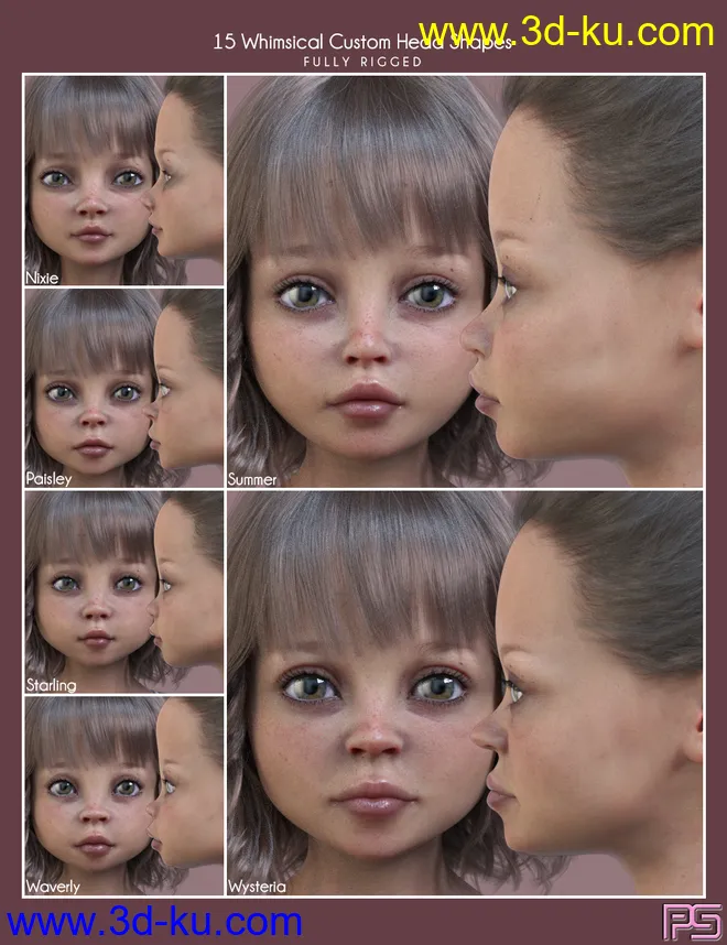 Whimsical Girls for Genesis 8 Female模型的图片9