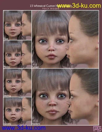 3D打印模型Whimsical Girls for Genesis 8 Female的图片