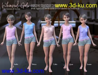 3D打印模型Whimsical Girls for Genesis 8 Female的图片