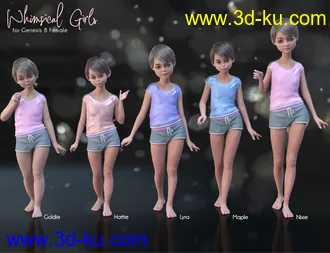 3D打印模型Whimsical Girls for Genesis 8 Female的图片