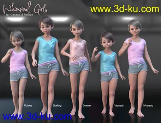 3D打印模型Whimsical Girls for Genesis 8 Female的图片