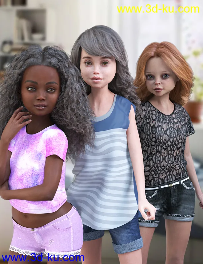 Whimsical Girls for Genesis 8 Female模型的图片13