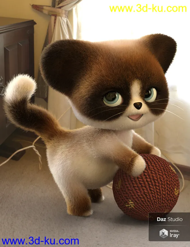 Whiskers for Pounce the Puma模型的图片1