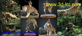 3D打印模型Wild Journey Poses Part 1的图片