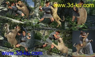 3D打印模型Wild Journey Poses Part 1的图片