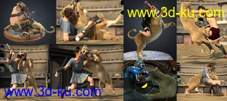 3D打印模型Wild Journey Poses Part 1的图片