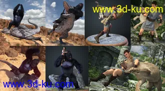 3D打印模型Wild Journey Poses Part 1的图片