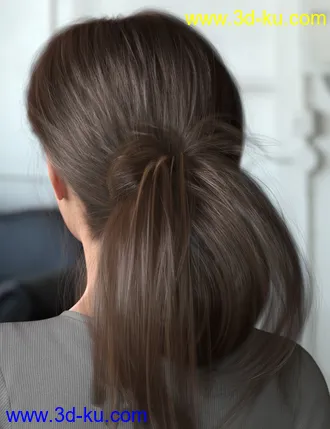 Wild Loop Tail Hair for Genesis 3 and 8 Female(s) and Male(s)模型的图片7