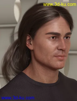 Wild Loop Tail Hair for Genesis 3 and 8 Female(s) and Male(s)模型的图片9