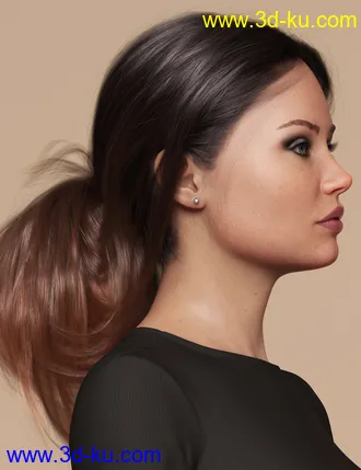 Wild Loop Tail Hair for Genesis 3 and 8 Female(s) and Male(s)模型的图片13