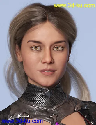 3D打印模型Wild Loop Tail Hair for Genesis 3 and 8 Female(s) and Male(s)的图片