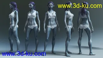 3D打印模型Winter Fae HD for Genesis 8 Female的图片