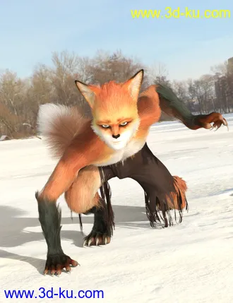 3D打印模型Wolfie and Sly Fox for Genesis 8 Male的图片