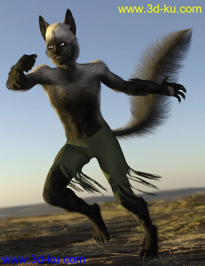 Wolfie and Sly Fox for Genesis 8 Male模型的图片9